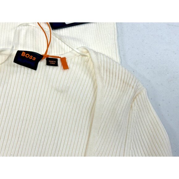 BOSS Orange Women's Fesco Dress Ivory Size M MSRP $178 NWD - Picture 4 of 7